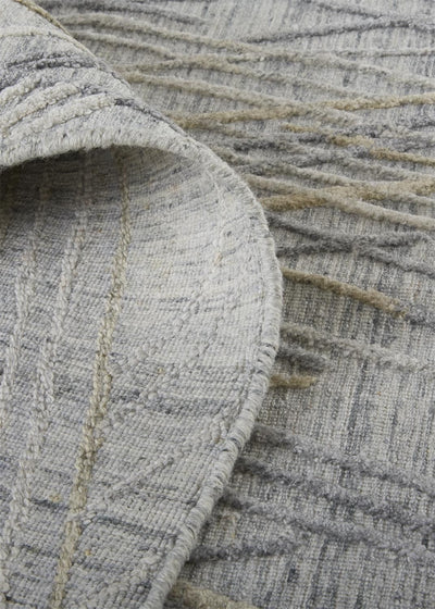 product image for Huntley Hand Woven Gray and Taupe Rug by BD Fine Roll Image 1 86
