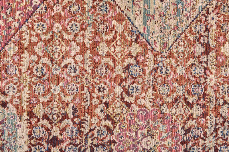 media image for Tessina Rust and Pink Rug by BD Fine Texture Image 1 254