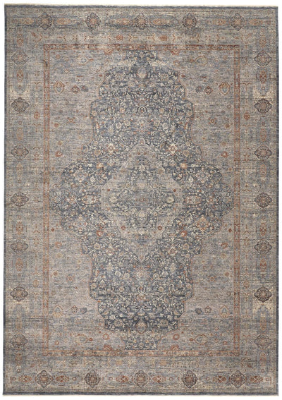 product image of Gilford Gray and Rust Rug by BD Fine Flatshot Image 1 52