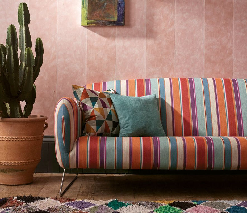 media image for Manarola Stripe Wallpaper in brown from the Manarola Collection by Osborne & Little 256