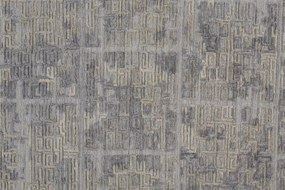 product image for Huntley Hand Woven Gray and Ivory Rug by BD Fine Texture Image 1 95