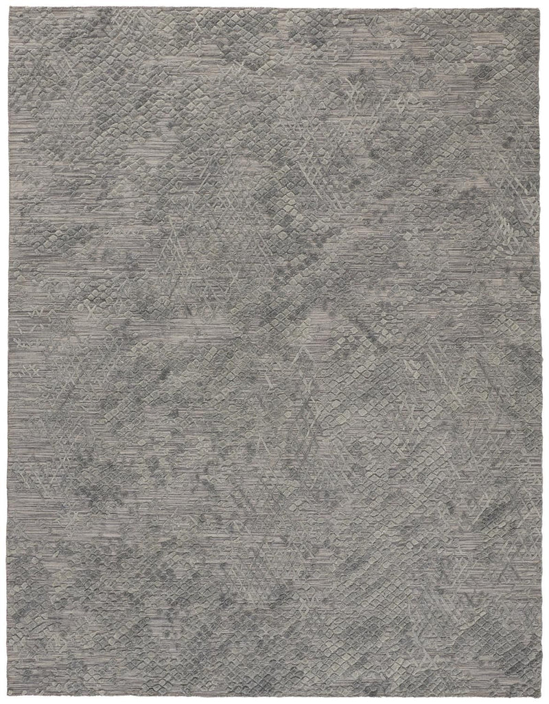 media image for Huntley Hand Woven Gray and Green Rug by BD Fine Flatshot Image 1 274