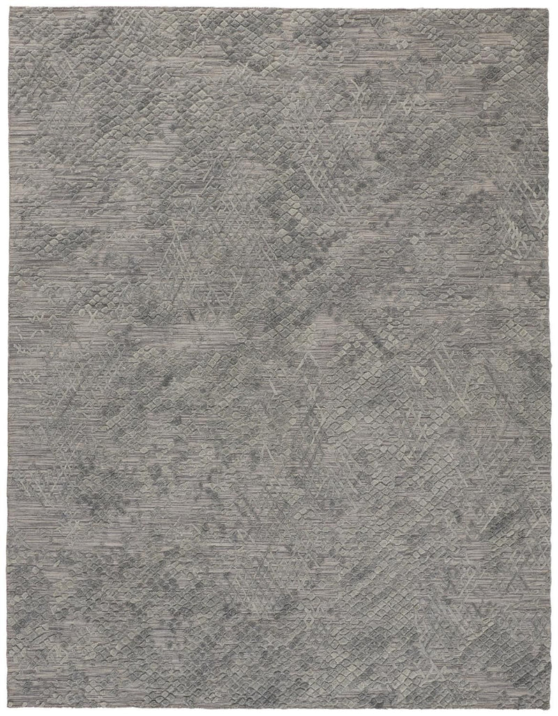 media image for Huntley Hand Woven Gray and Green Rug by BD Fine Flatshot Image 1 216