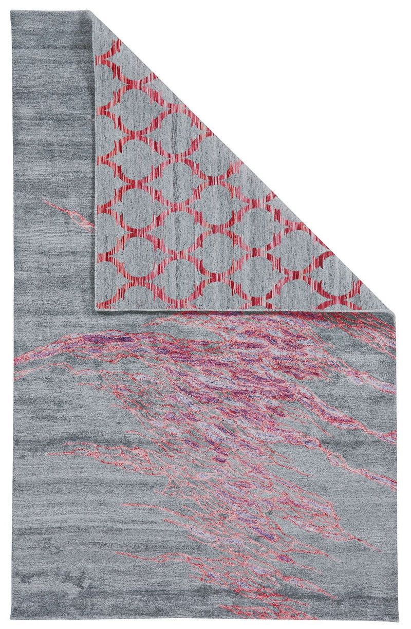 media image for Agadir Hand Tufted Red and Gray Rug by BD Fine Flatshot Image 1 271