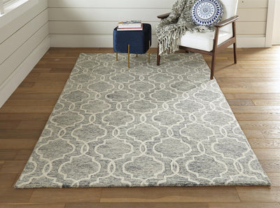 product image for Natal Hand Tufted Gray and Ivory Rug by BD Fine Roomscene Image 1 18