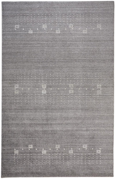 product image of Yurie Hand Knotted Gray and Ivory Rug by BD Fine Flatshot Image 1 562