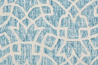 product image for Veran Hand Tufted Blue and Ivory Rug by BD Fine Texture Image 1 50