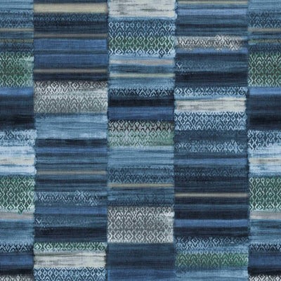 product image for Block Tiles Textured Wall Mural in Blue/Green 24