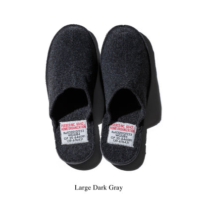 product image for slippers large light gray design by puebco 2 12