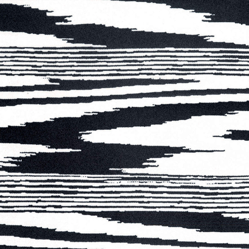 media image for Abstract Animal-Inspired Flocked Wallpaper in Black/White 212