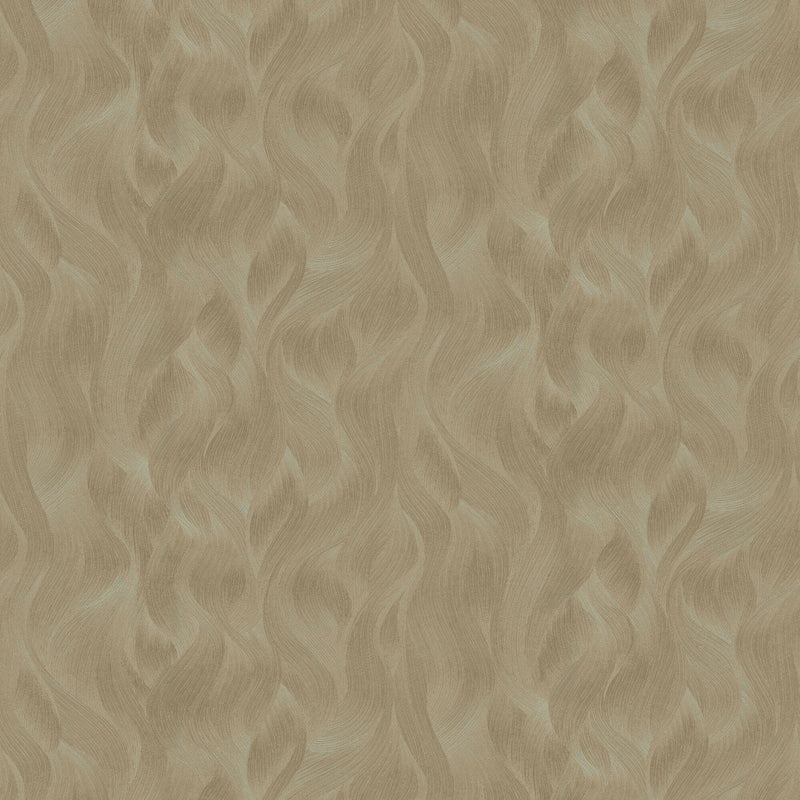 media image for Wave Pattern Wallpaper in Gold from the ELLE Decoration Collection by Galerie Wallcoverings 292