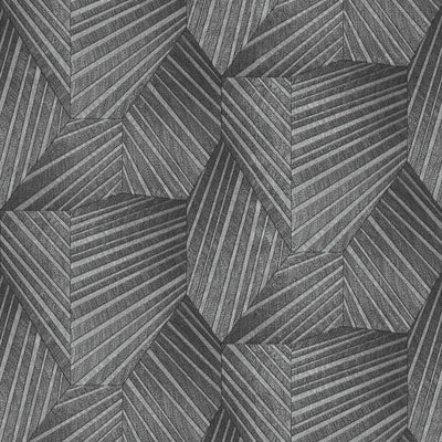 product image for Geometric D Triangle Wallpaper in Black/Silver from the ELLE Decoration Collection by Galerie Wallcoverings 53