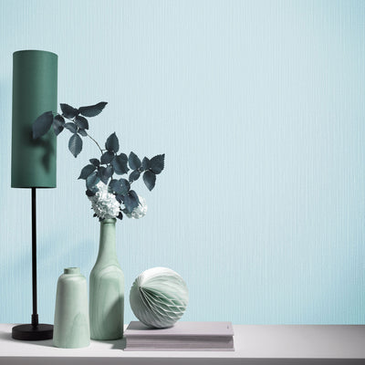 product image for Plain Structure Wallpaper in Light Teal from the ELLE Decoration Collection by Galerie Wallcoverings 86