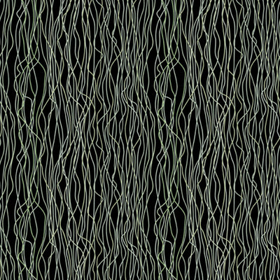 product image of Striped Twist Metallized Wall Mural in Green/Black/Silver 569