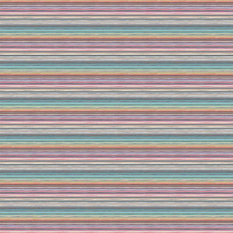 media image for Striped Horizontal Rainbow Metallized Wall Mural in Green/Blue/Purple 225