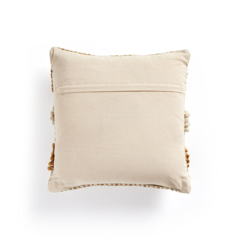 media image for textured stripe heathered pillow set ochre white by bd studio 106840 005 2 290