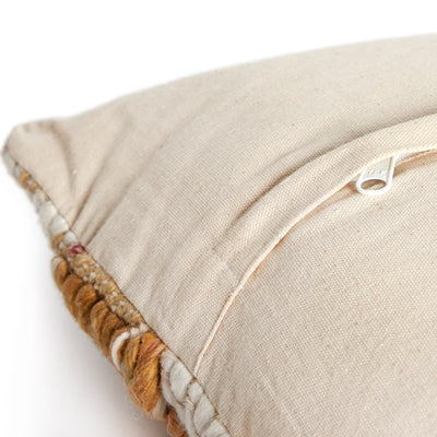 product image for textured stripe heathered pillow set ochre white by bd studio 106840 005 6 41