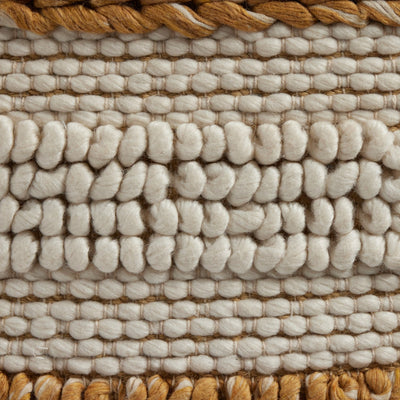 product image for textured stripe heathered pillow set ochre white by bd studio 106840 005 3 88