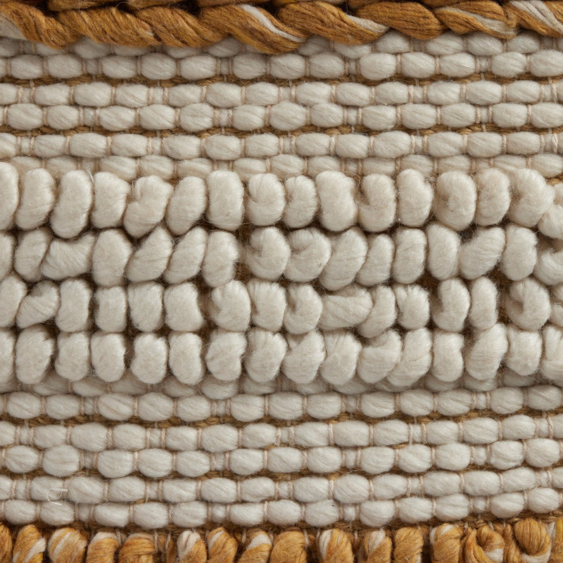 media image for textured stripe heathered pillow set ochre white by bd studio 106840 005 3 252
