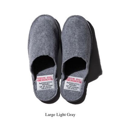 product image for slippers large light gray design by puebco 3 4