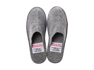 product image for slippers large light gray design by puebco 7 34