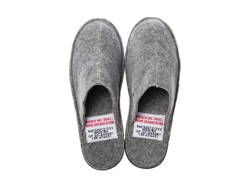 media image for slippers large light gray design by puebco 7 252