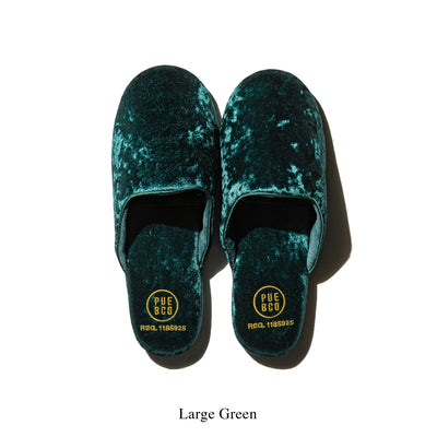 product image for velvet slipper large navy blue design by puebco 2 30