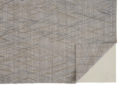 product image for Huntley Hand Woven Gray and Blue Rug by BD Fine Fold Image 1 46