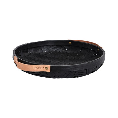 product image of round sporta bread basket in black design by oyoy 1 570