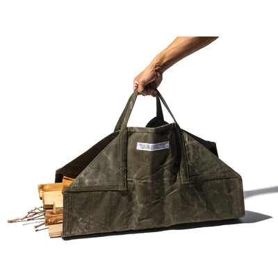 product image for Tent Fabric Firewood Carrier   Green By Puebco 110523 1 27