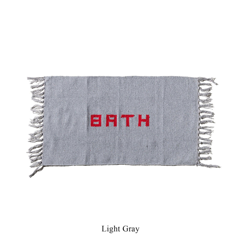 media image for Handloomed Recycle Yarn Bath Mat By Puebco 110929 5 256