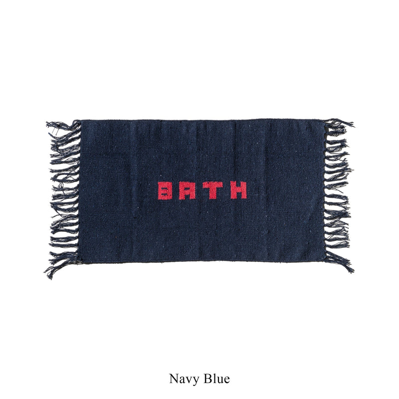 media image for Handloomed Recycle Yarn Bath Mat By Puebco 110929 6 236
