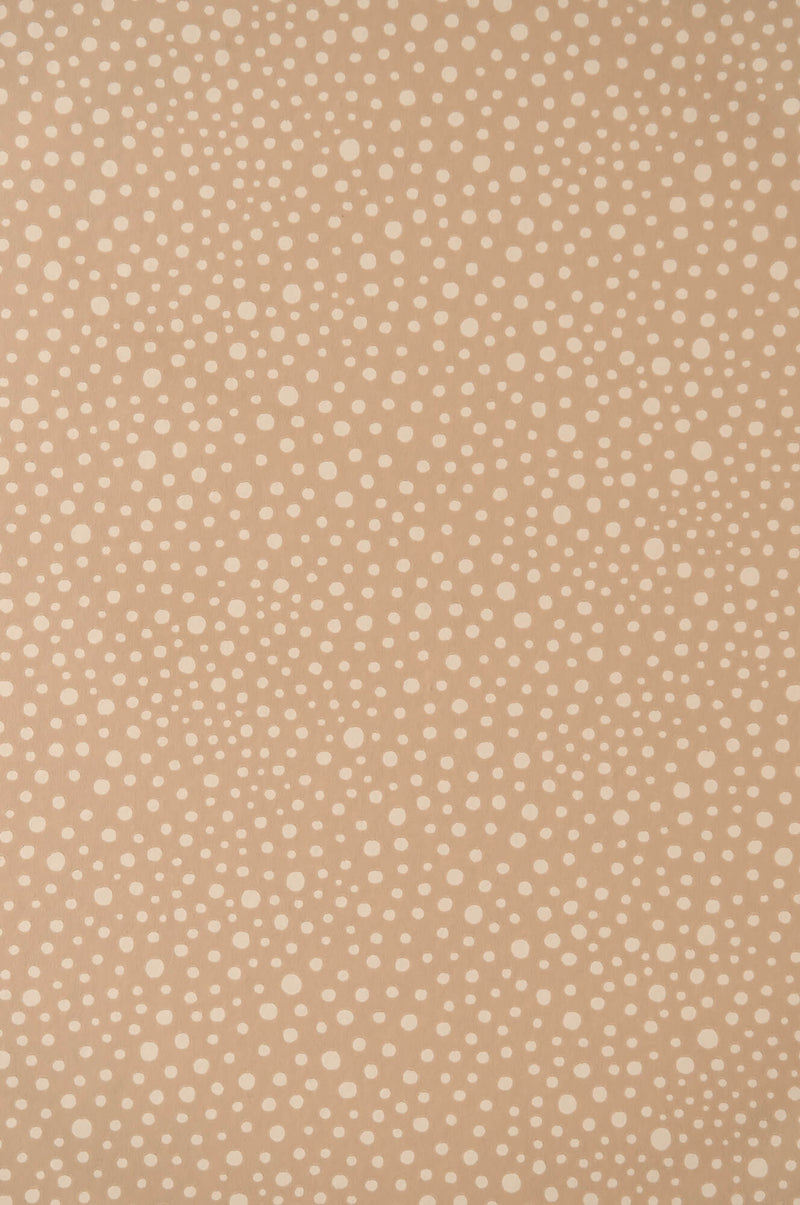 media image for Dots Wallpaper in Teddy Brown 260