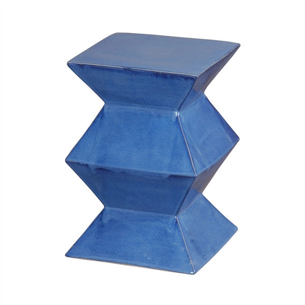 media image for zigzag garden stool in blue design by emissary 1 271