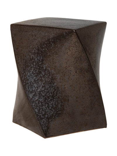 product image of twist garden stool in gunmetal design by emissary 1 516