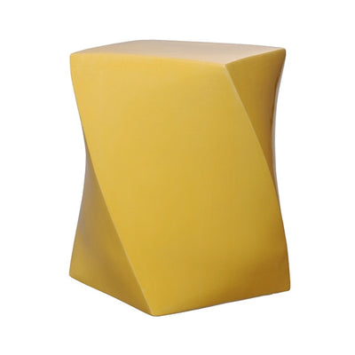 product image of twist garden stool in sun yellow design by emissary 1 50