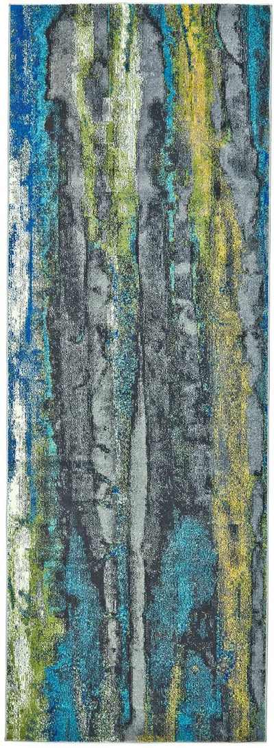 product image for Omari Teal and Teal Rug by BD Fine Flatshot Image 1 55