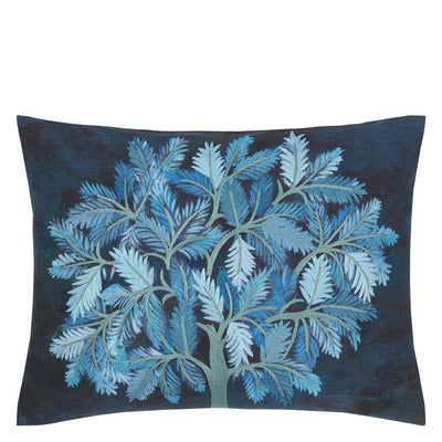 product image for Bandipur Azure/Emerald Linen Decorative Pillow By Designers Guild 9