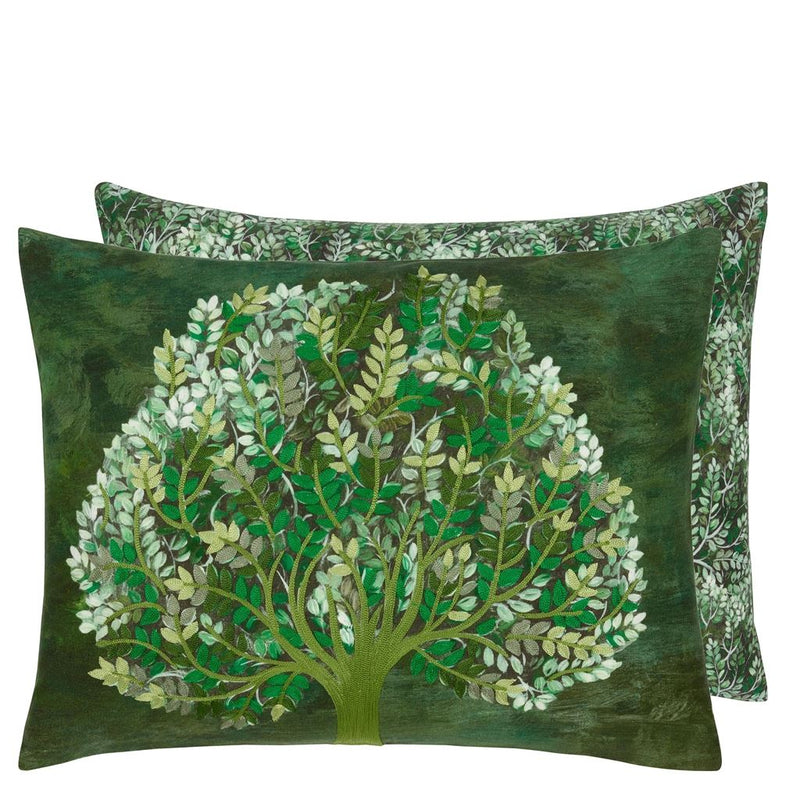 media image for Bandipur Azure/Emerald Linen Decorative Pillow By Designers Guild 263