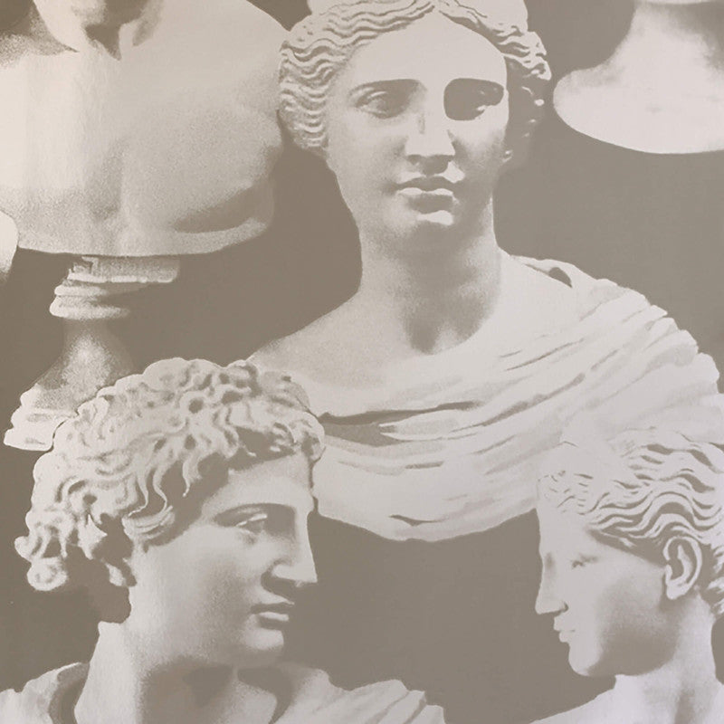 media image for Busts Antique Wallpaper in Brown 247