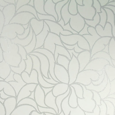 product image of Floral Lines Wallpaper in Green/Grey 534