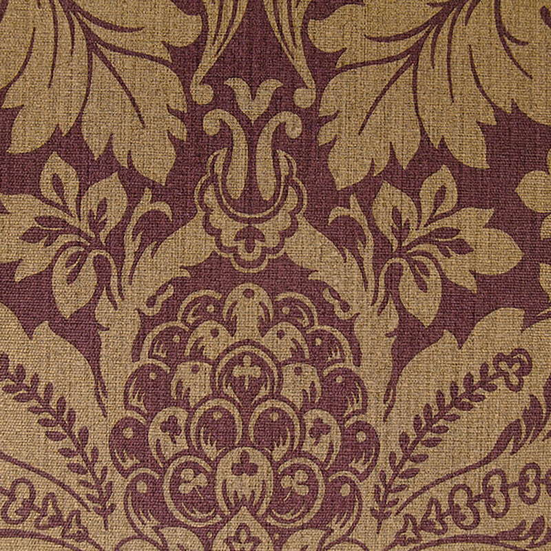 media image for Flourishing Damask Wallpaper in Purple/Bisque 240