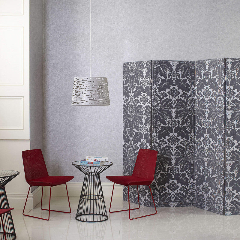 media image for Plaster-Effect Textured Wallpaper in Grey 213