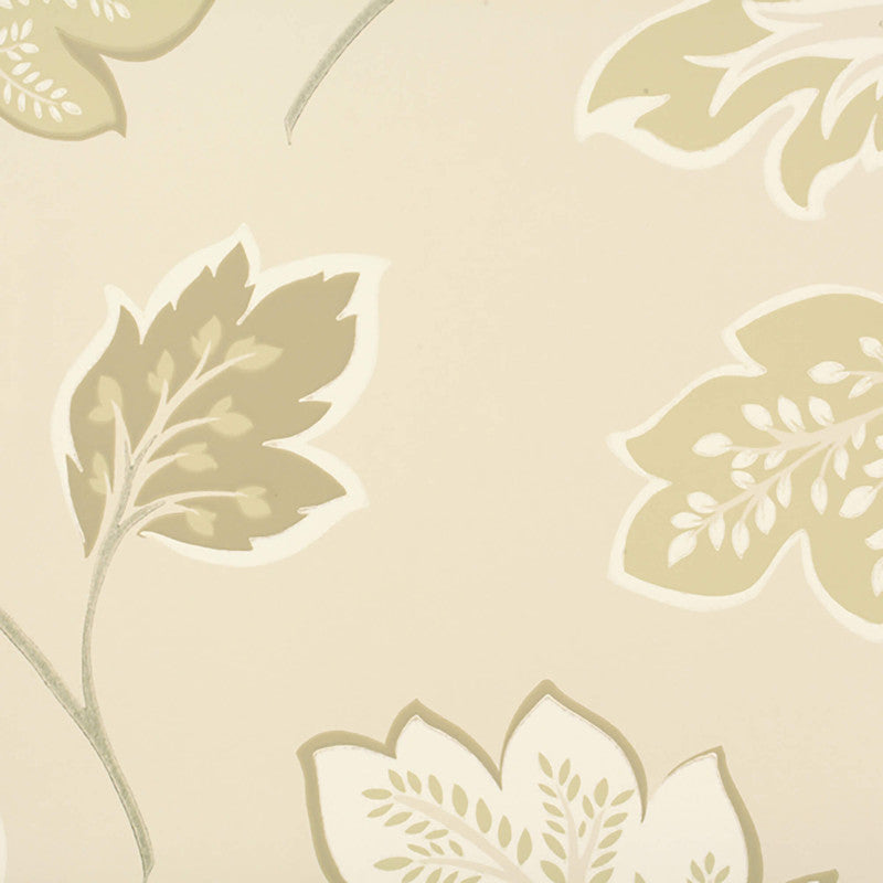 media image for Botanical Lively Wallpaper in Ivory/Cream/Sage 249