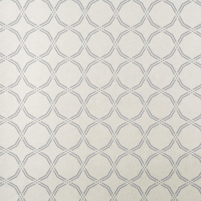 product image of Geo Trellis Small Wallpaper in Cream/Blue 539