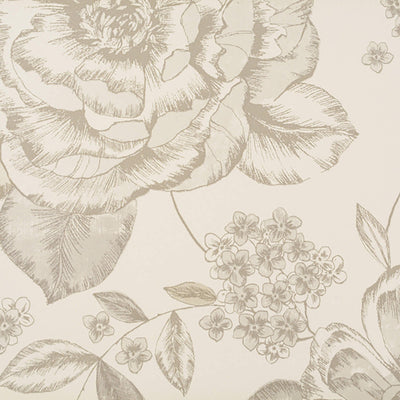 product image of Botanical Floral Bold Wallpaper in Cream/Taupe 55