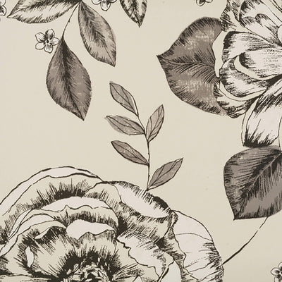 product image of Botanical Floral Bold Wallpaper in Cream/Grey 529