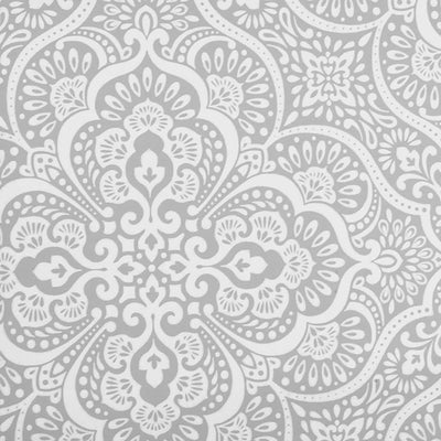 product image for Damask Medallion Wallpaper in Grey/White 54