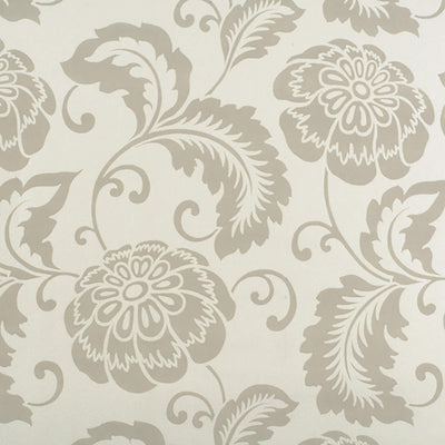 product image of Floral Silhouette Motif Wallpaper in Grey/Ivory 535