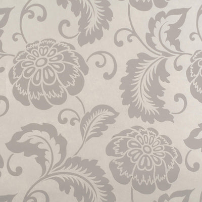 product image of Floral Silhouette Motif Wallpaper in Grey 549